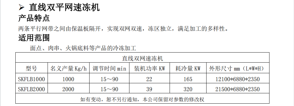 直線式速凍隧道5